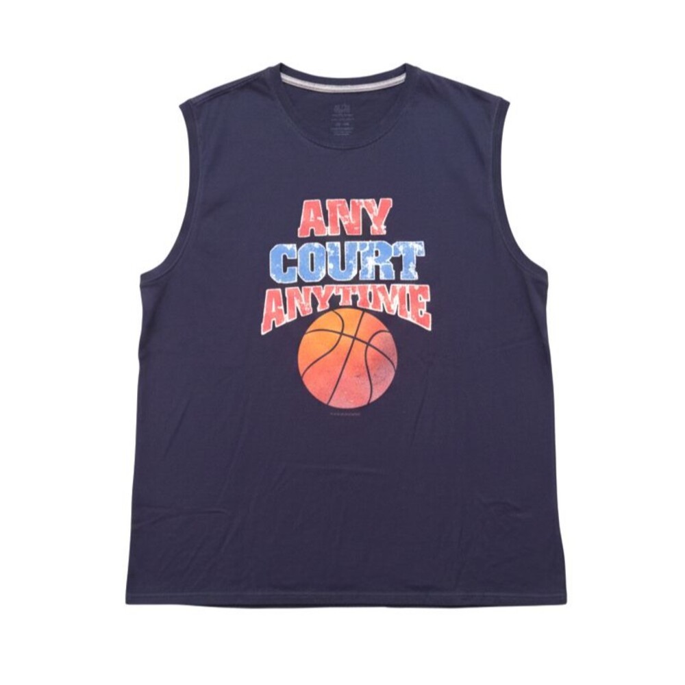 Fruit of the Loom Platinum Sleeveless XL Any Court Anytime Basketball Gym Shirt
